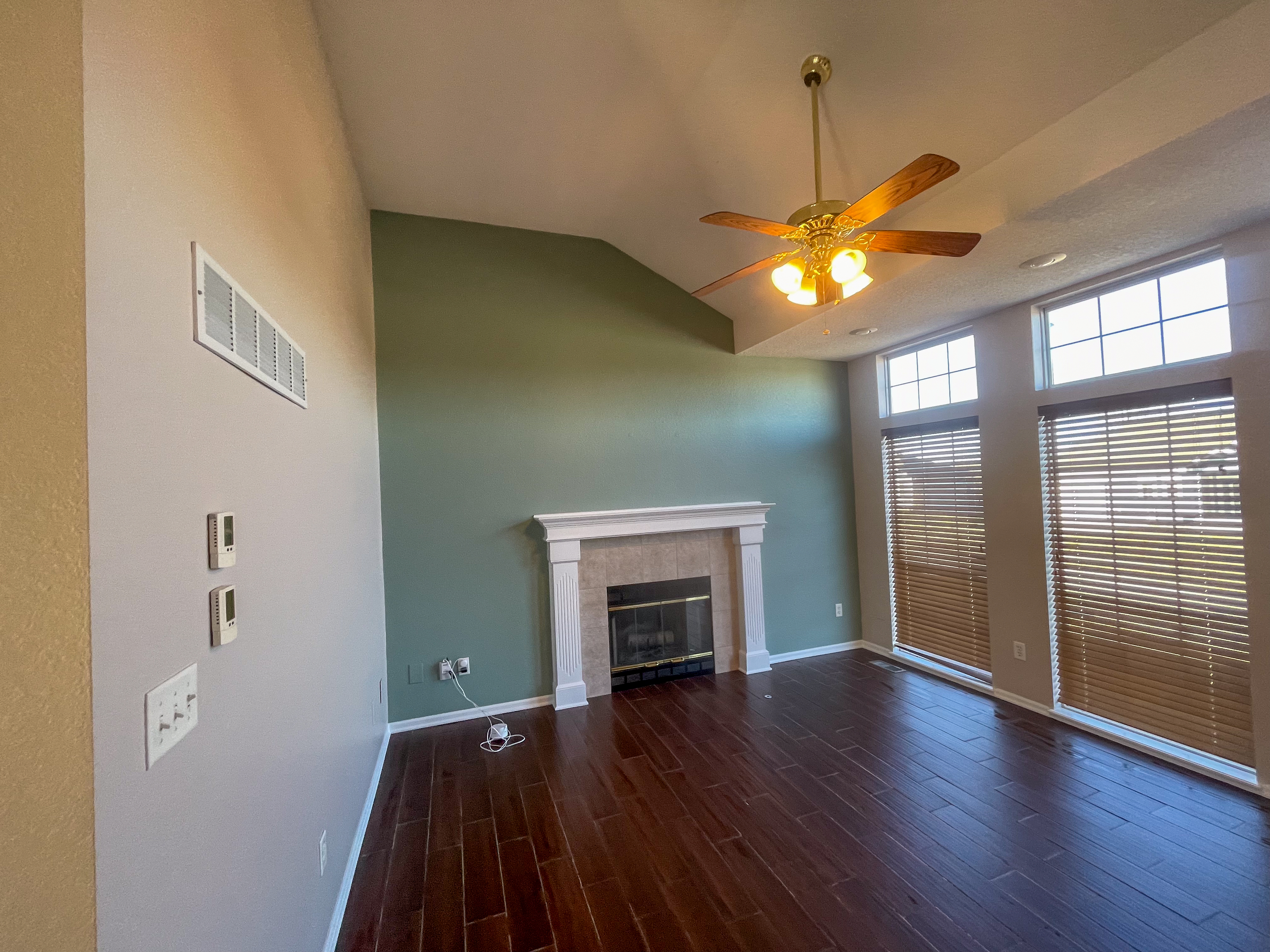 Living Room Interior Painting and Accent Wall in Independence, MO by Red Letter Painting
